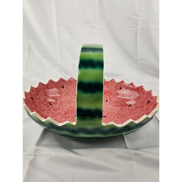 Stafford Original Other - Beautiful Vintage 1982 Watermelon Serving Bowl w/ Handle Sonoma Original Japan‎